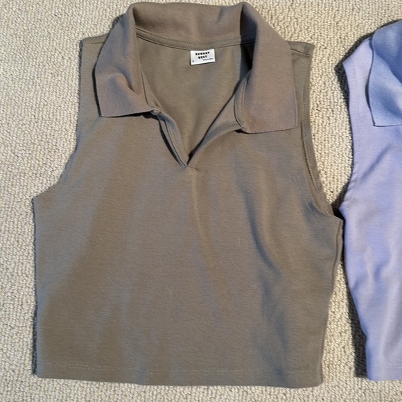 2 Arizia Sunday Best cropped collar tops - Picture 2 of 3